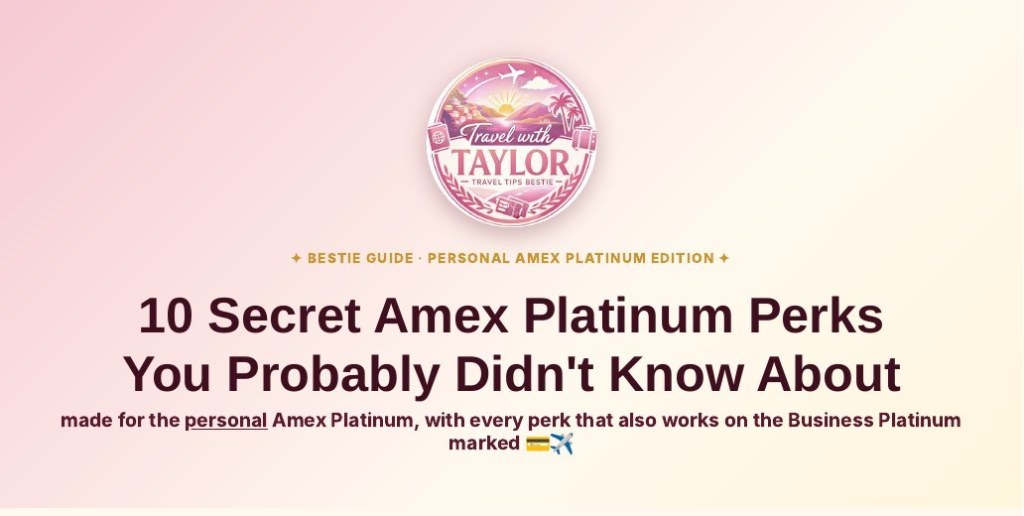 Cover of Taylor's free guide: 10 secret card perks you probably didn't know about